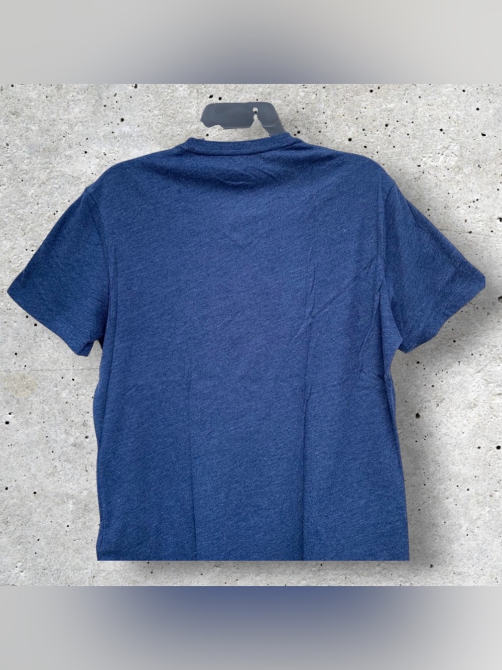 Banana Republic Factory Men's Heathered Blue V-Neck Tee Sz Small - Picture 3 of 6